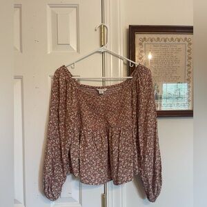 American Eagle Floral Top Size Small